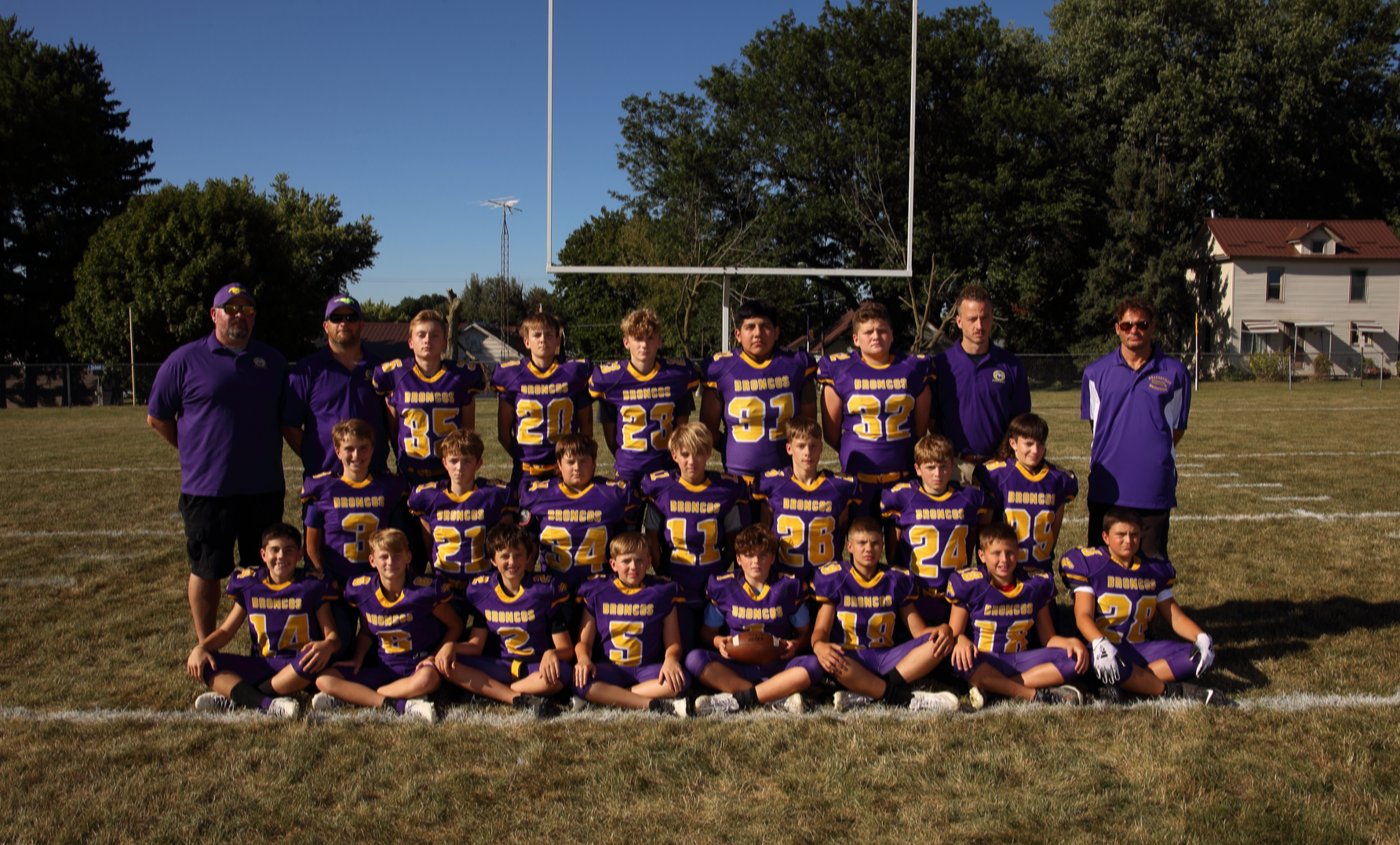 Orangeville 8th Grade Football team