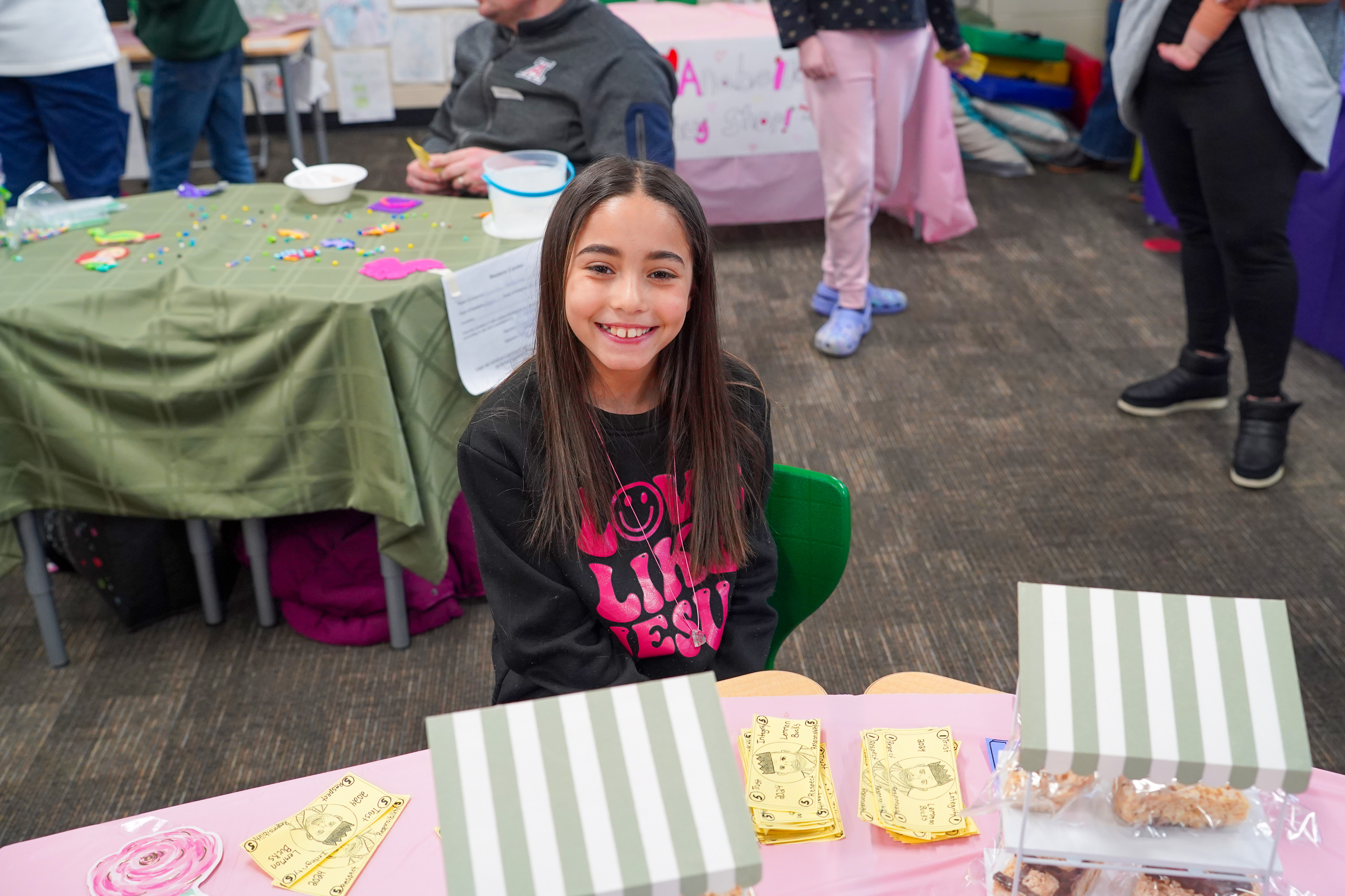 Student at Market Day
