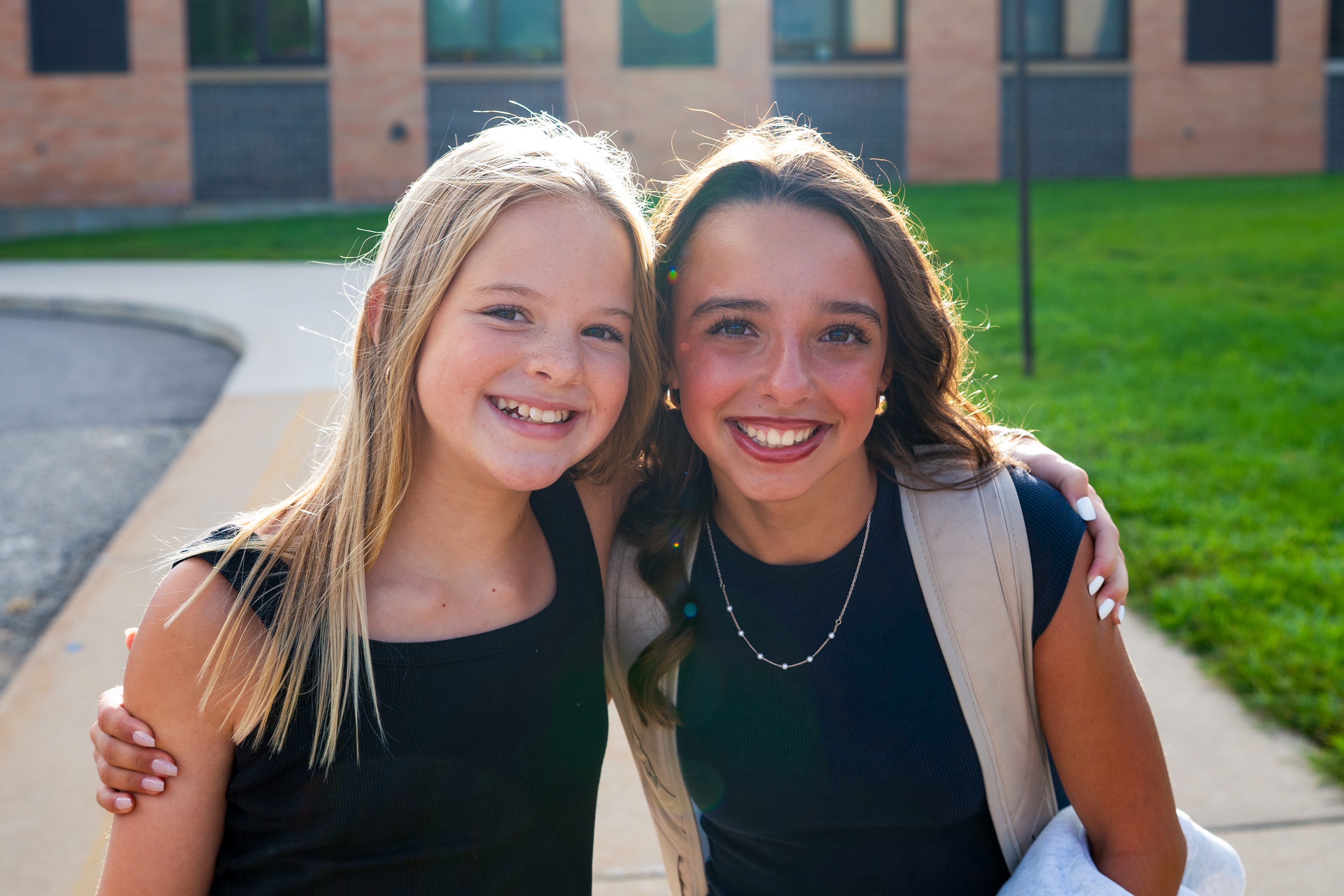 Students outside school