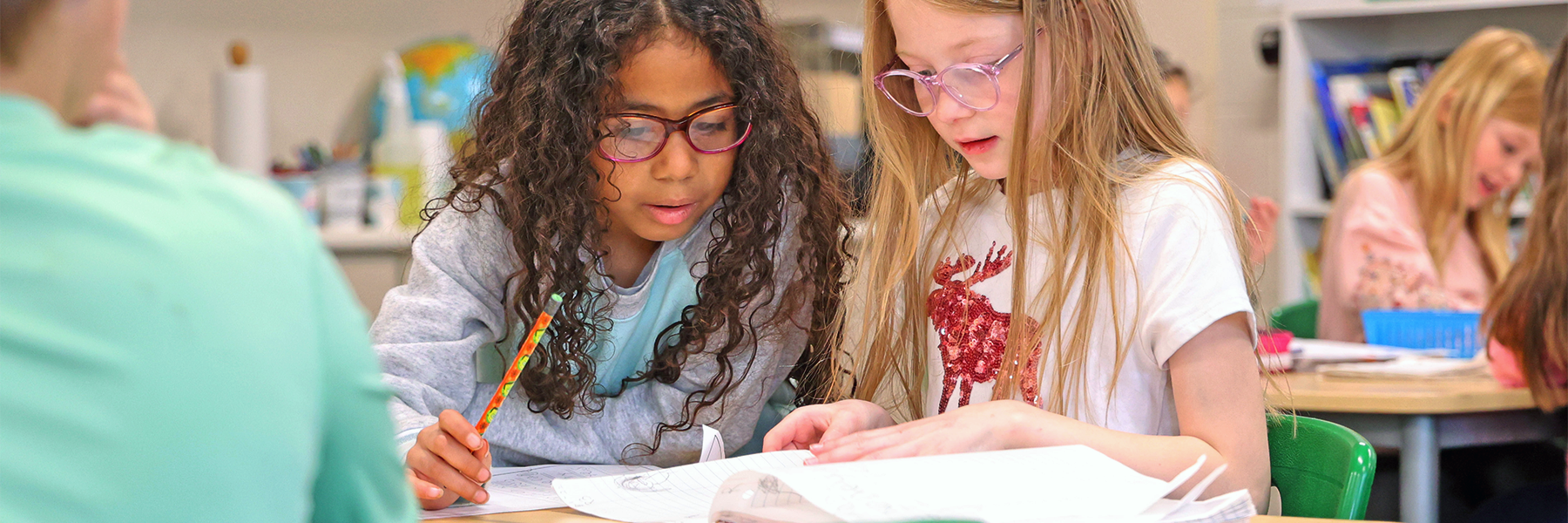 Students studying together