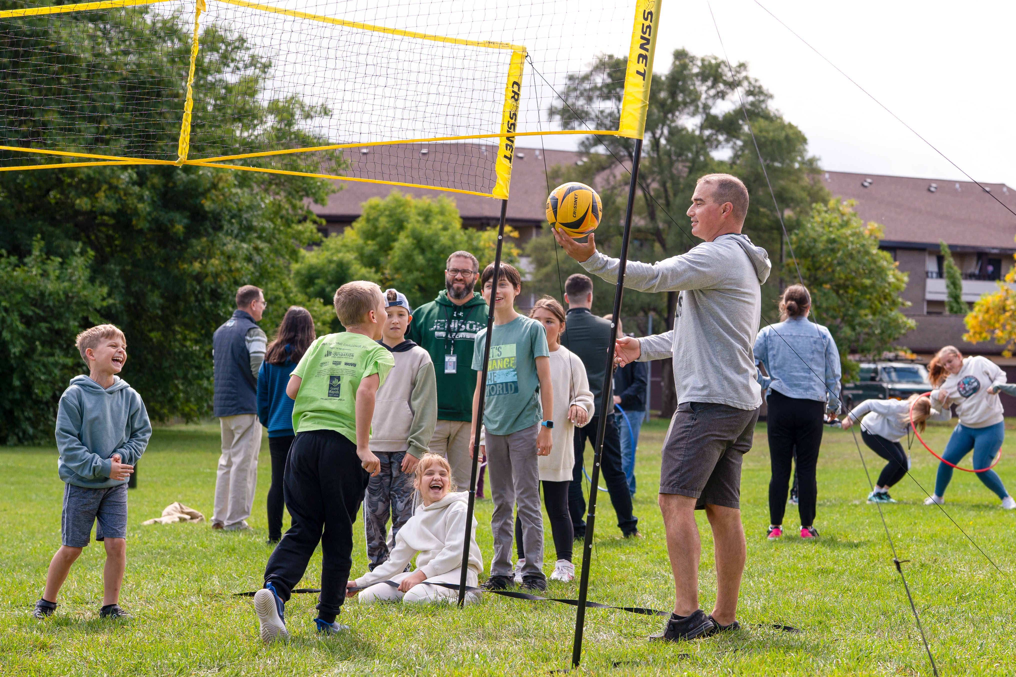 Students on playground