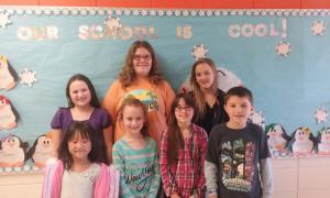 Photo of the December 2015 Students of the Month.