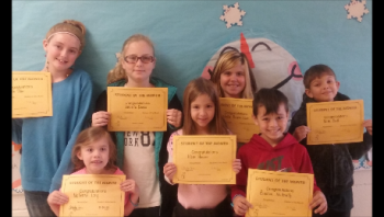 Photo of the November 2015 Students of the Month.