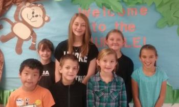Photo of the October 2015 Students of the Month.