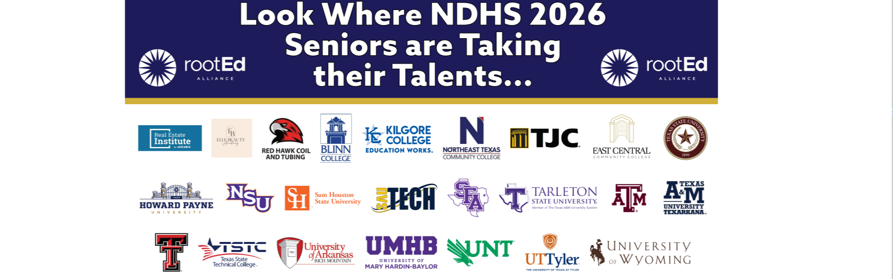 ND Seniors college destinations