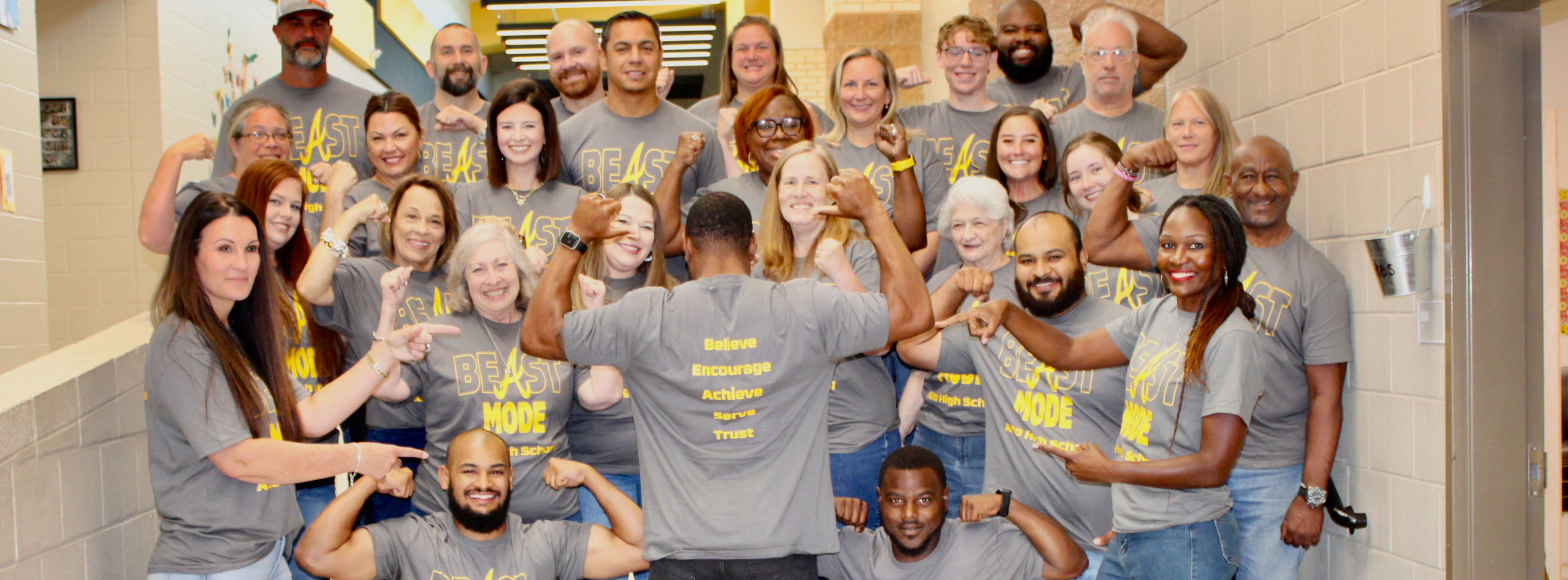 AHS Staff having fun