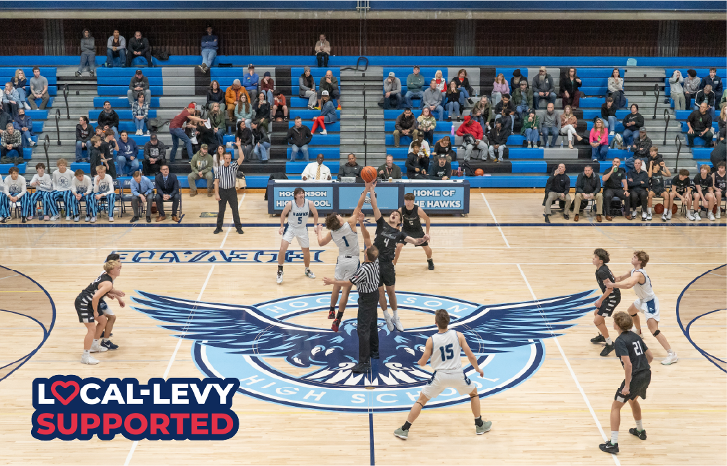 Boys basketball team plays indoors