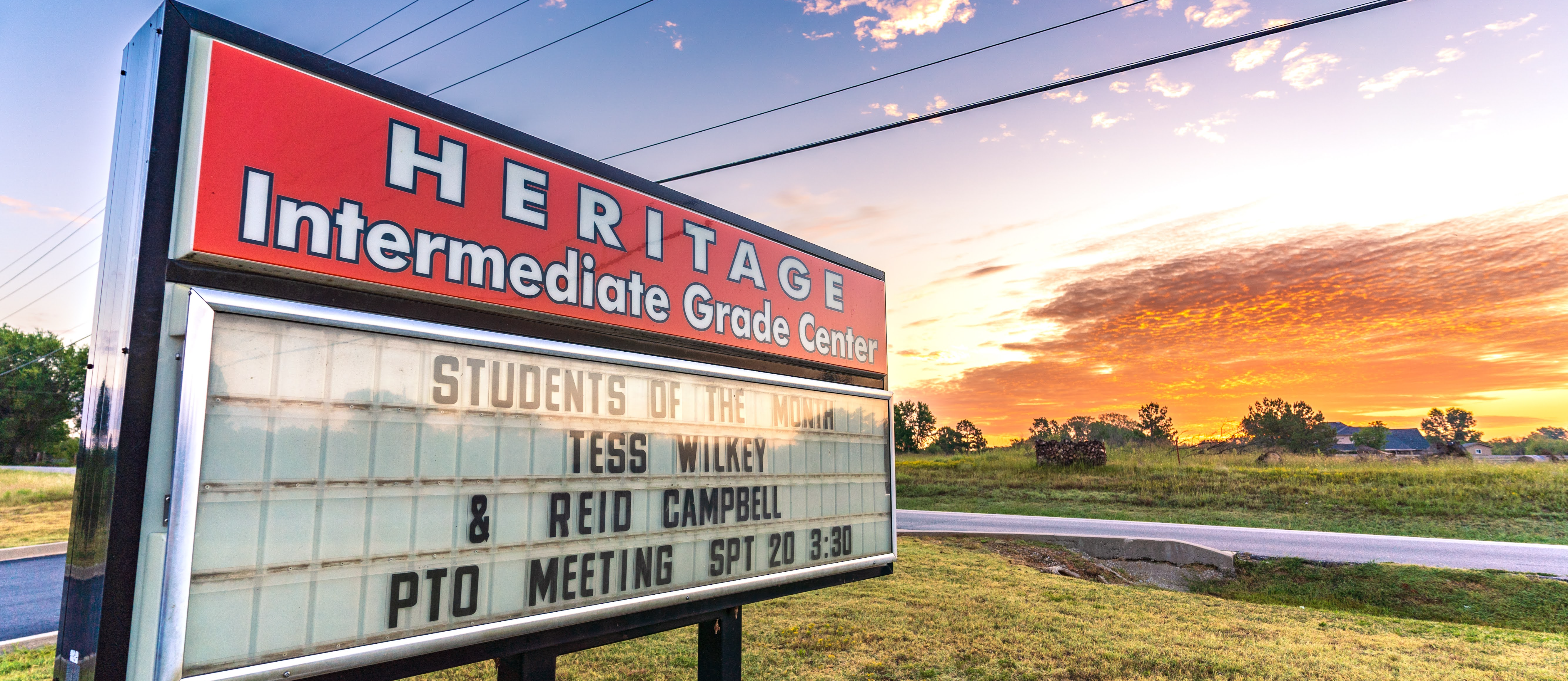 Sign board for school