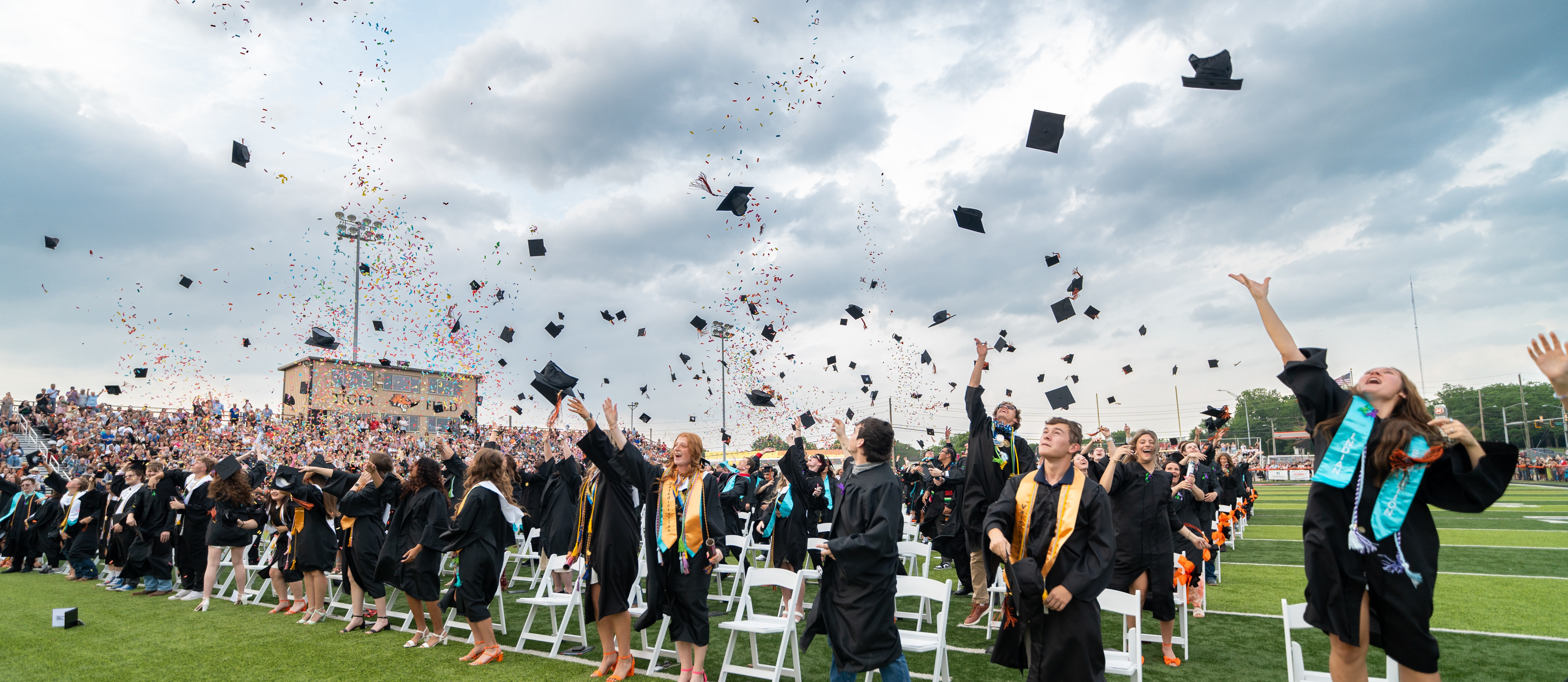Graduates celebrating
