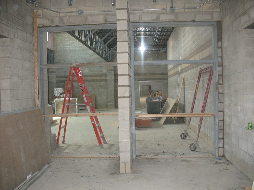 Photo of the Doors leading into the cafeteria.
