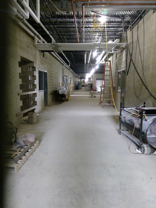Photo of the Academic wing hallway.