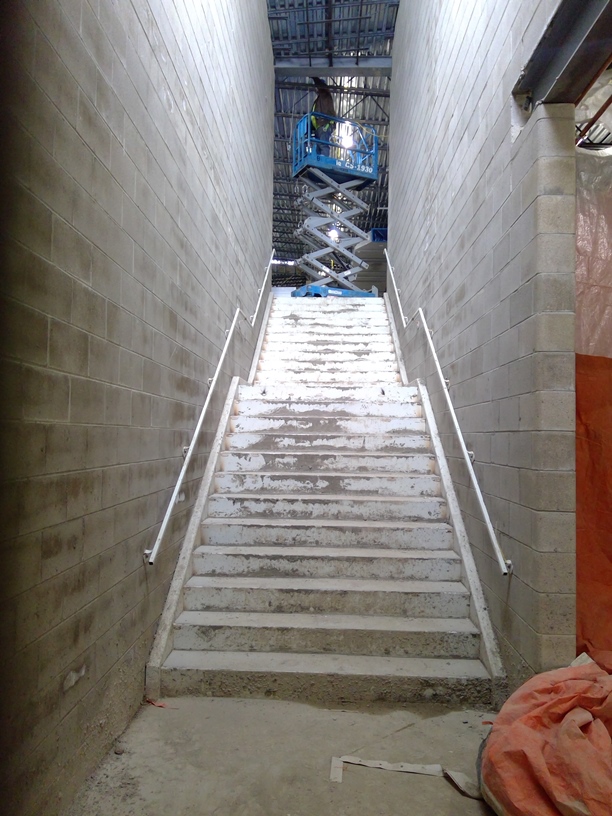 Photo of the Stairway at the north end of the building.