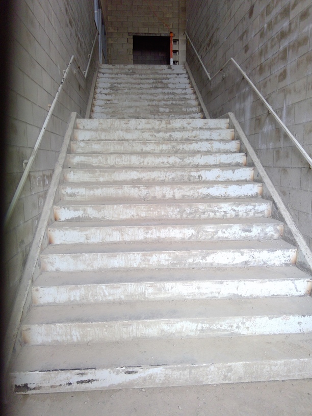 Photo of the Stairwell by the east entrance.