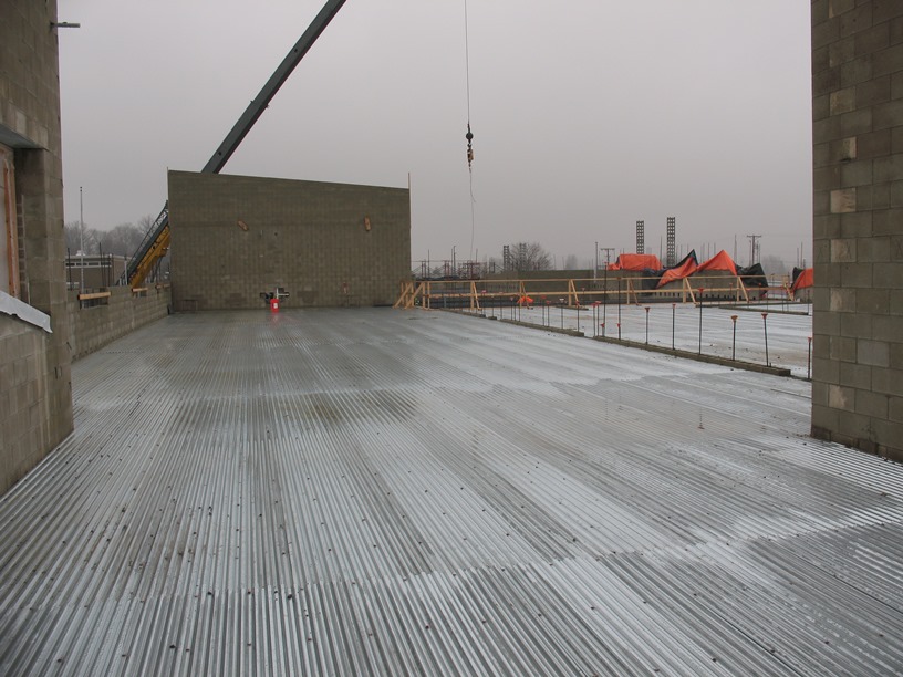 Photo of the deck looking north.