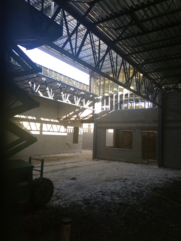 View of the cafeteria concession stand with more natural light