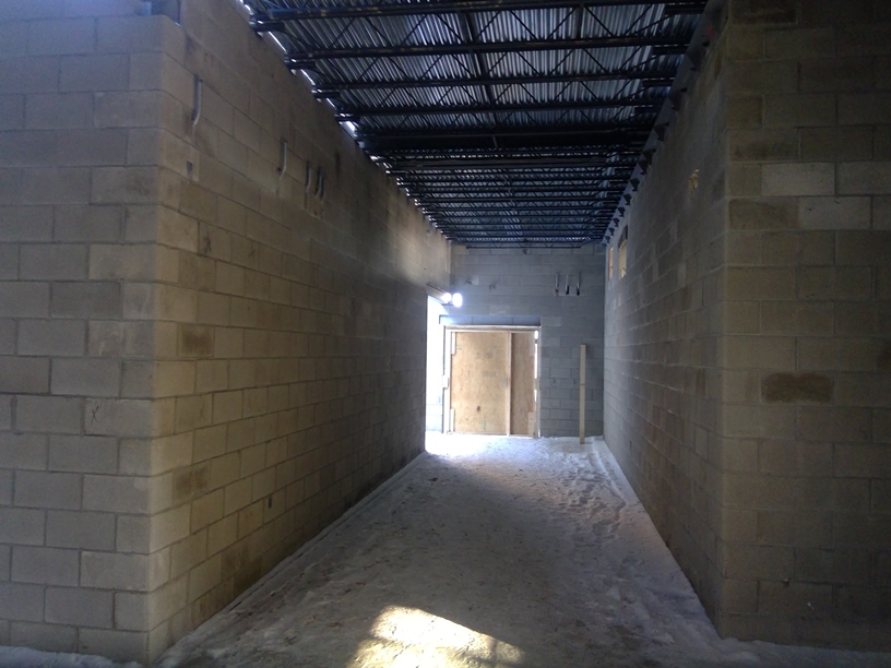 Photo of the Hallway back to the old cafeteria.