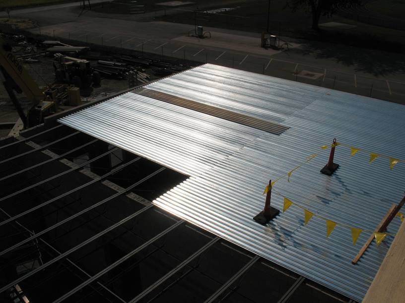 Photo of the Membrane roof.