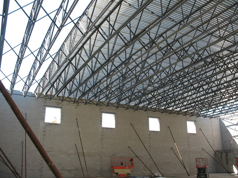 Photo of the Roof in the new gym.