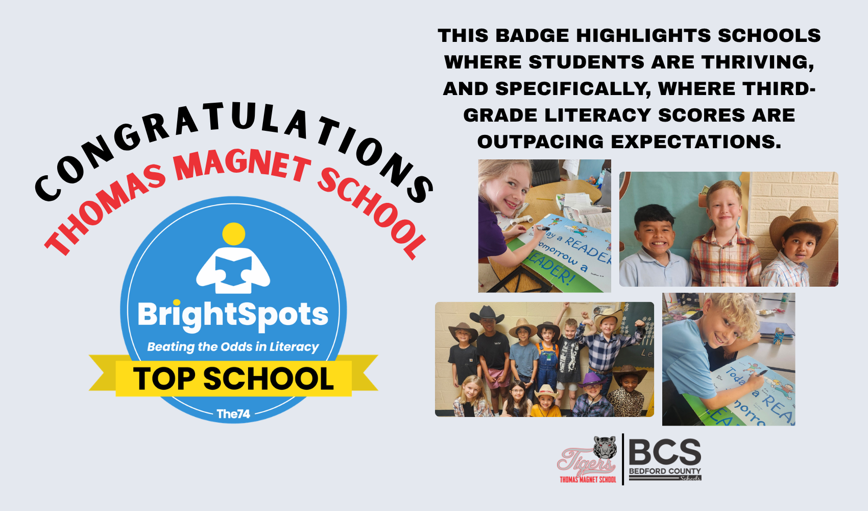 BrightSpots in Literacy Top School