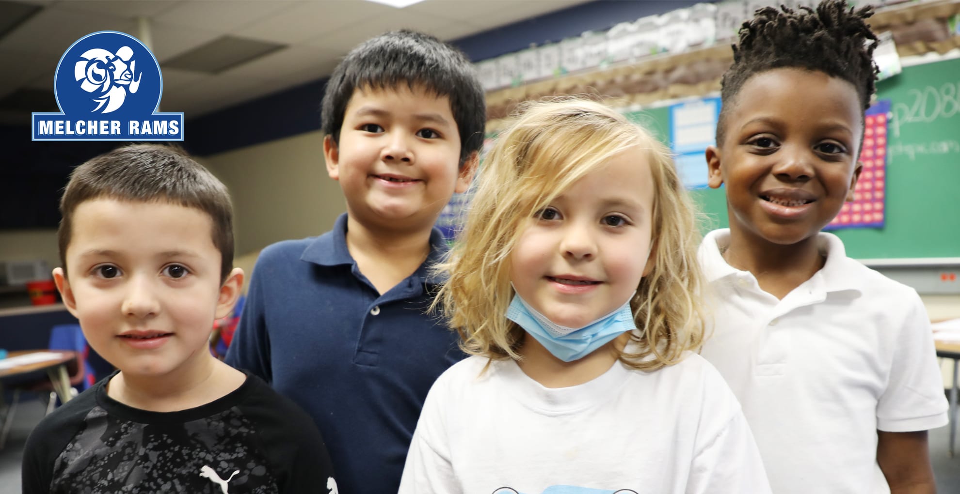 George Melcher students smiling