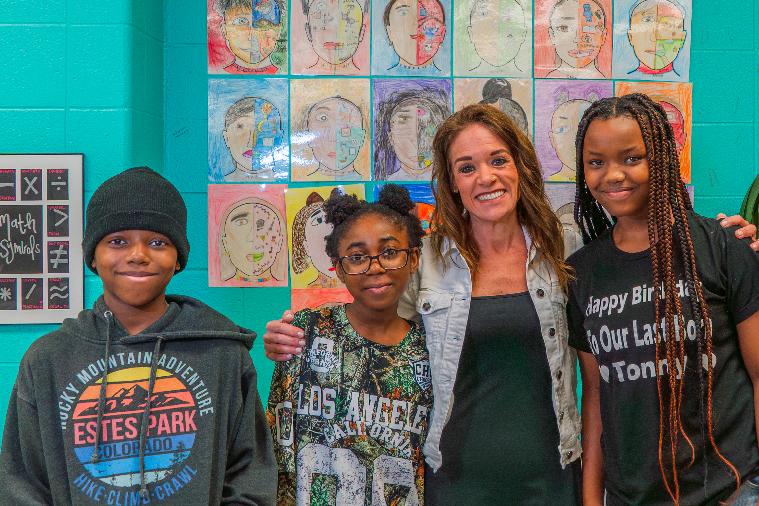 Gladstone students and staff.