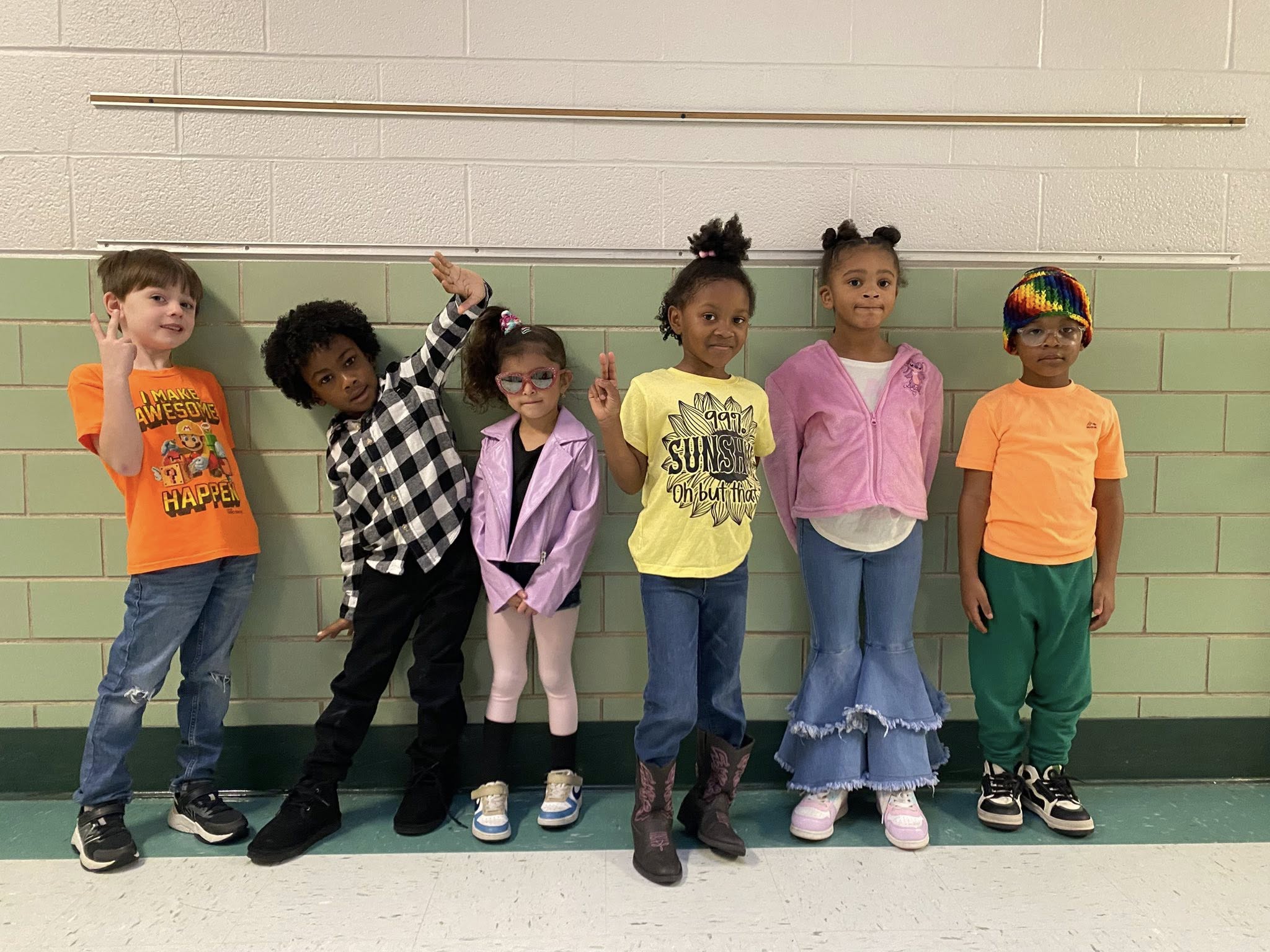 Estudiantes de la escuela primaria Hartman en Kansas City