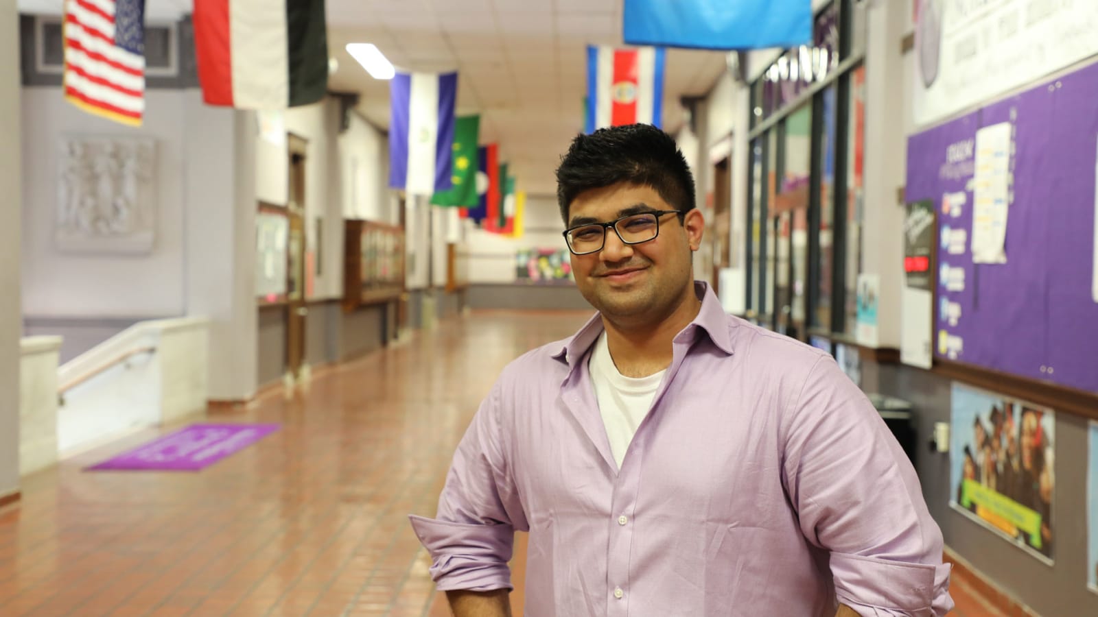 Northeast High School student smiling