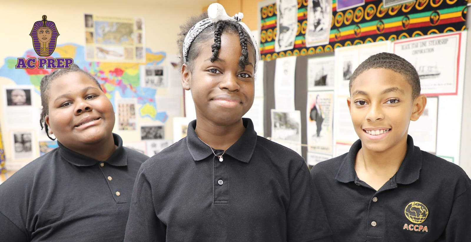 AC Elementary - Students smiling