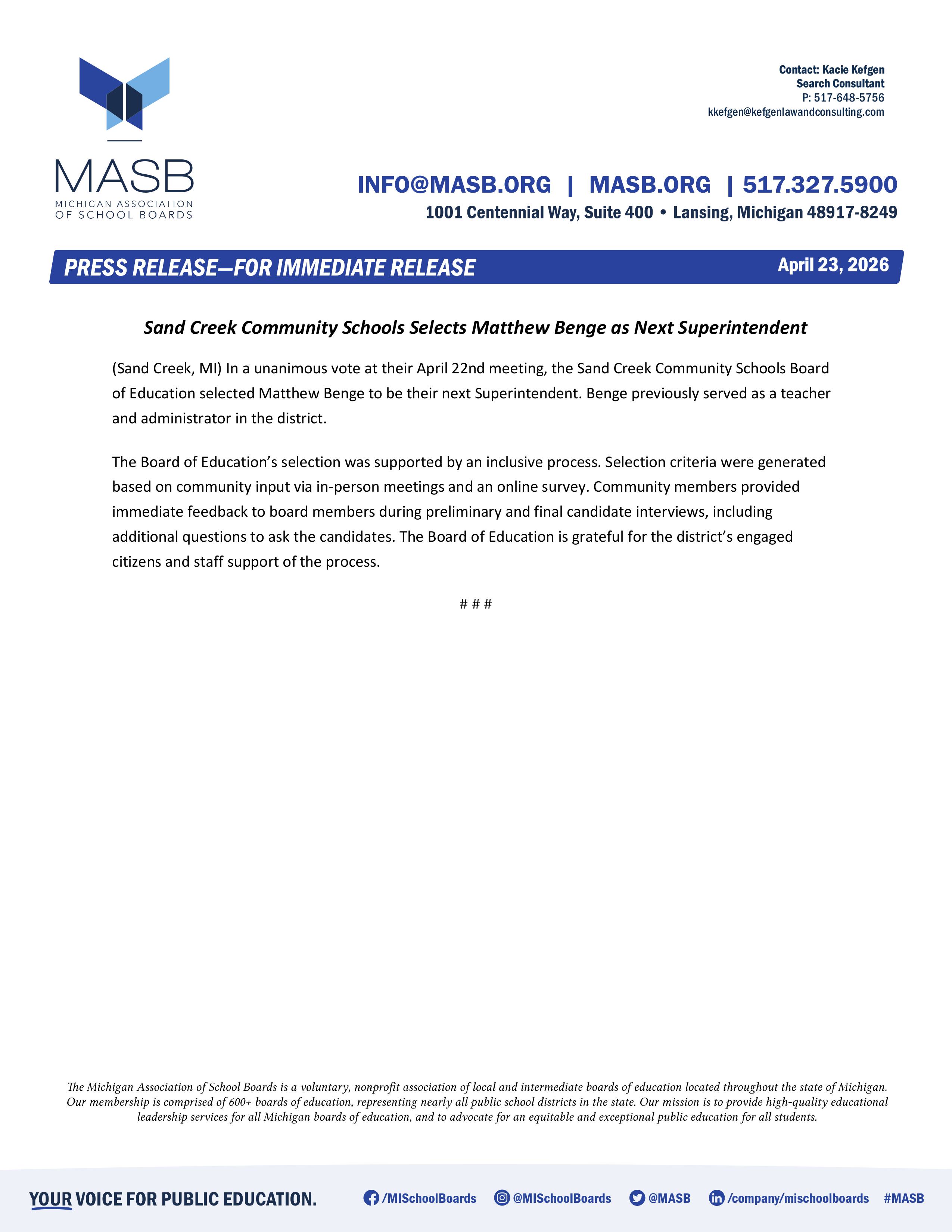 Press Release