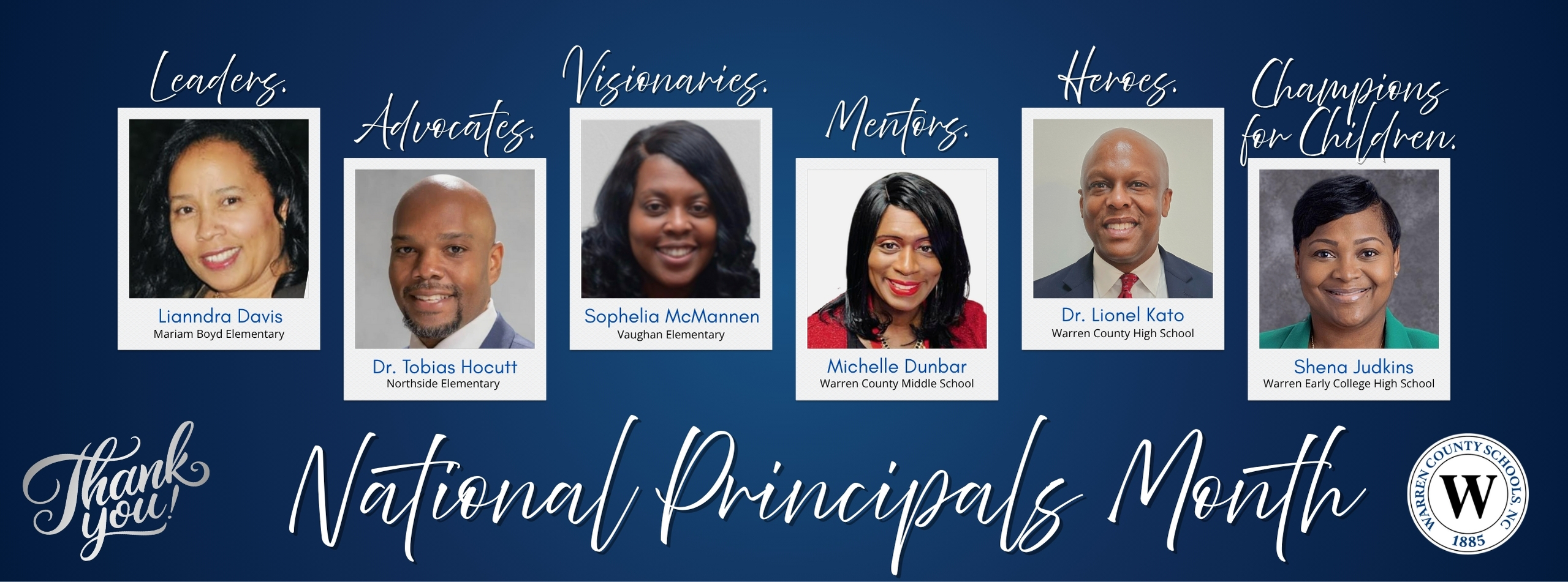 National Principals Month Warren County Schools 2025