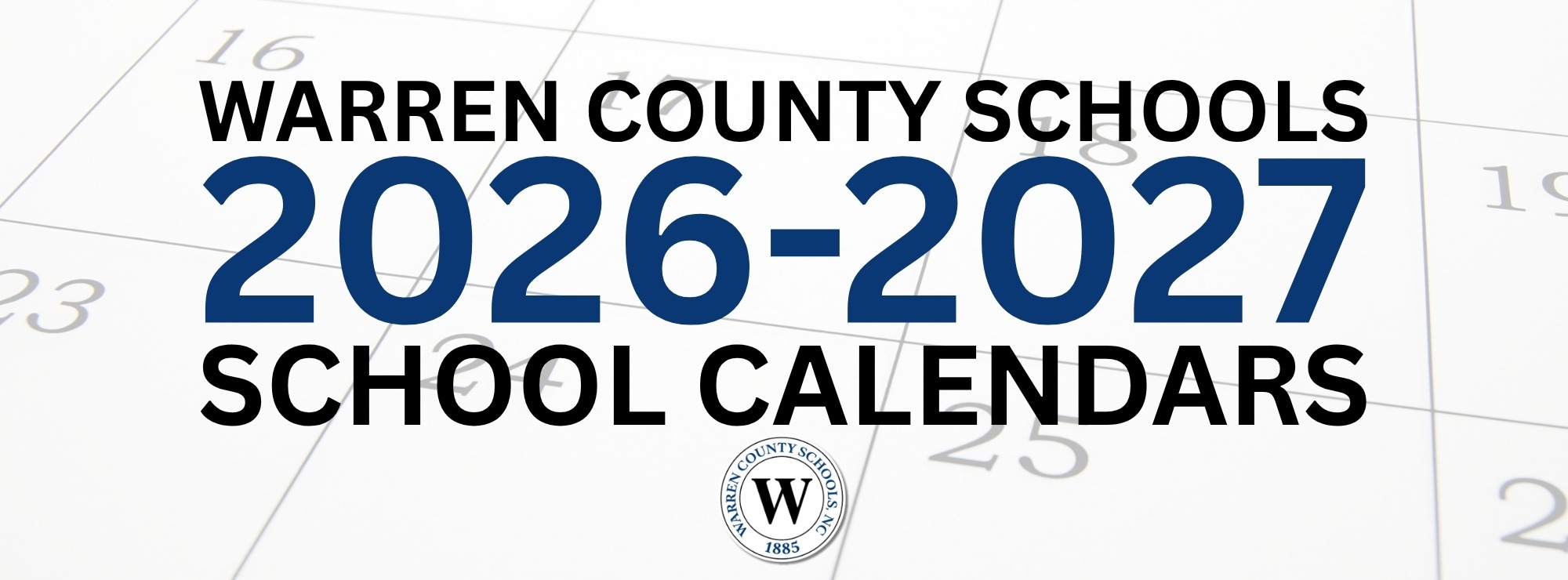 Warren County Schools 2026-2027 School Calendars