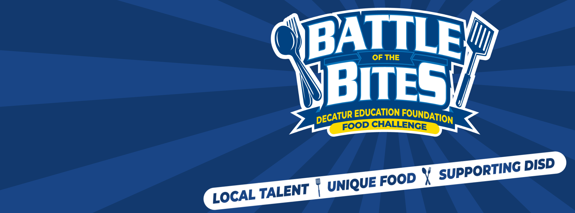 battle of the bites logo on blue background