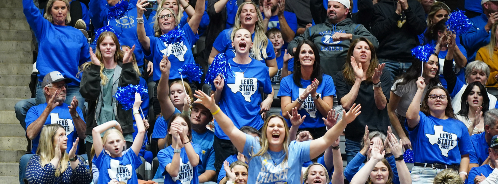 Decatur fans at the 2024 Volleyball State Championship Game