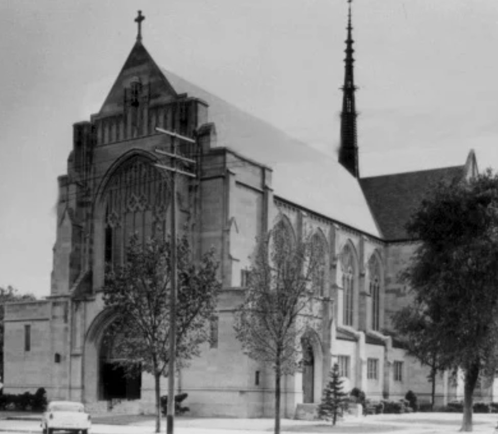 St. Mary's Cathedral  204 South Cedar Street  St. Mary's Cathedral Cathedral of the Nativity of the Blessed Virgin Mary, is an outstanding example of Late Gothic Revival architecture and is made of Indiana Bedford sandstone.  Architects scaled down a model of the Parisian Cathedral La Saninte Chapelle for the church's design.  Work began on the cathedral in 1926, and it was completed and consecrated in 1928.  The main altar arid four smaller altars are made of white Italian marble. The "Rose Window" at the back of the cathedral came from Italy in its completed form. The church is listed on the National Register of Historic Places.