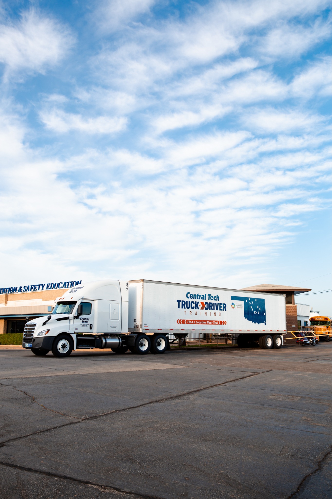 Class A semi and trailer 