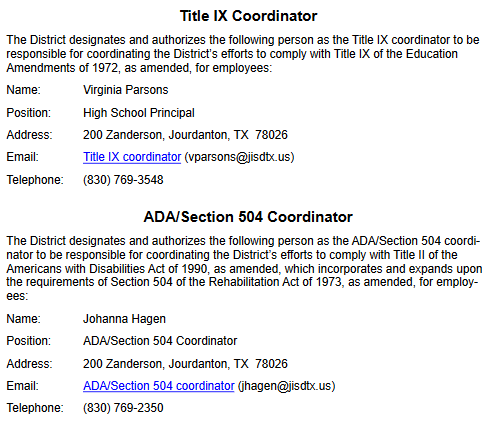 Title IX Coordinator