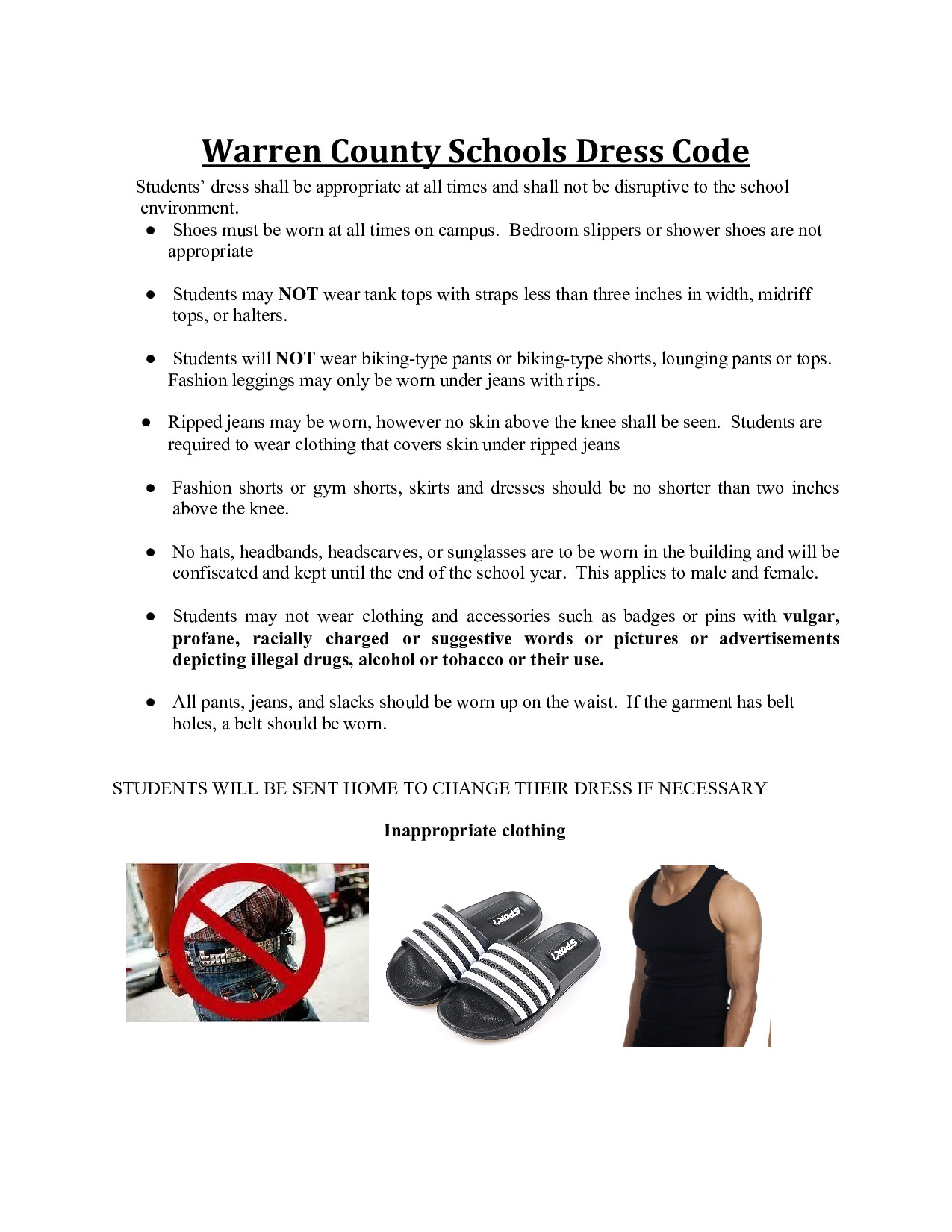 Warren County Dress Code