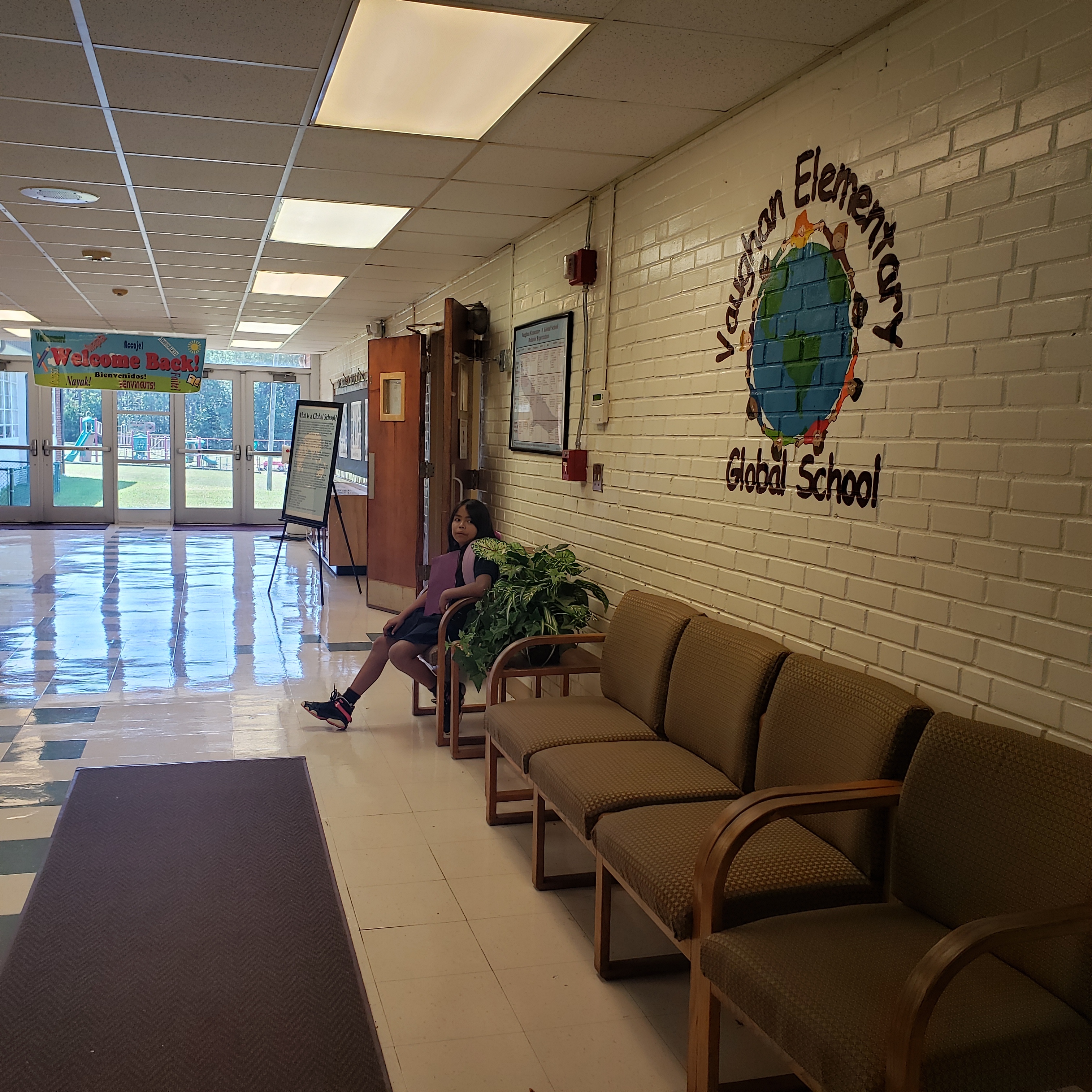 The lobby of Vaughan Elementary School