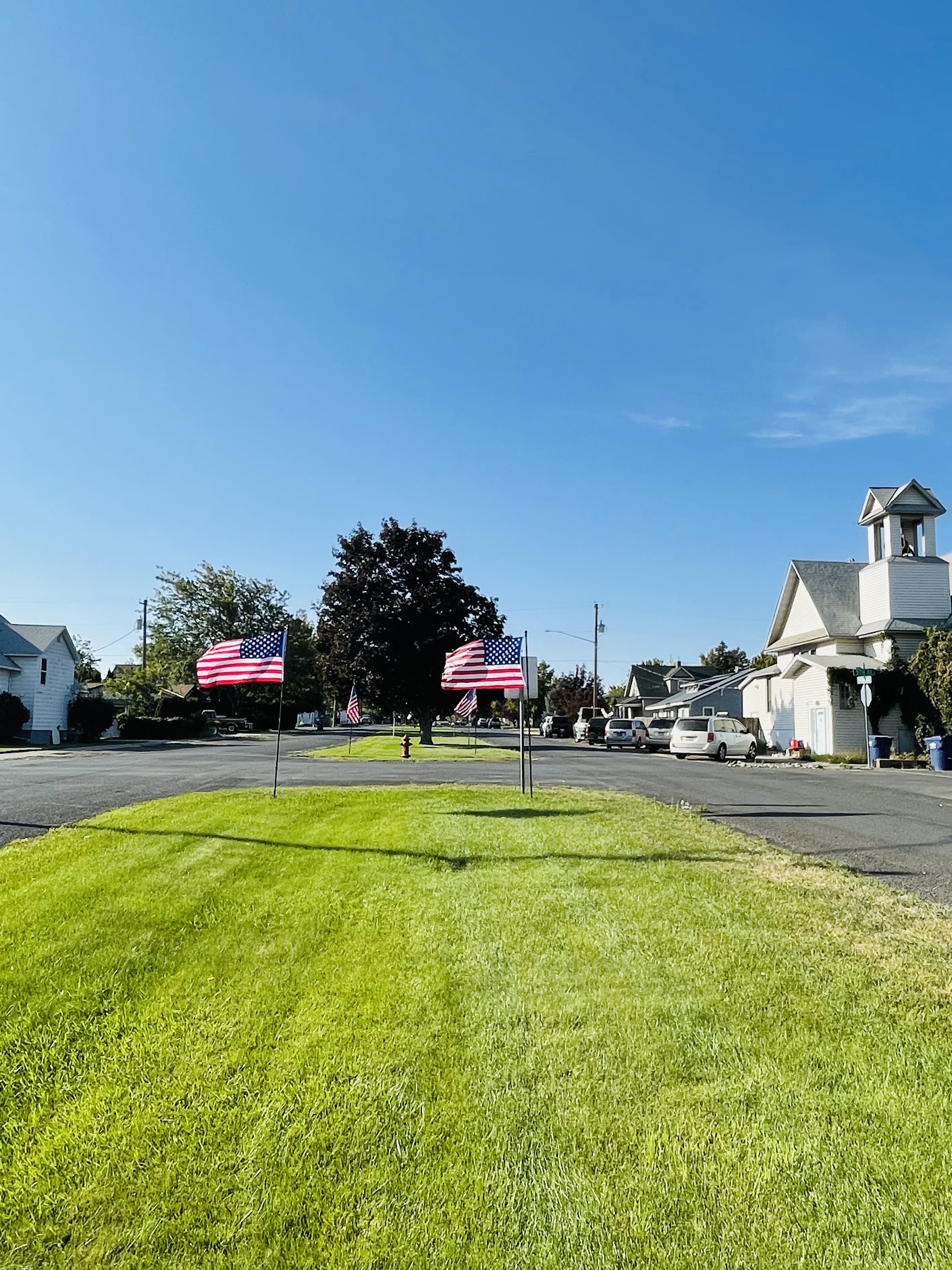 Flags on Yakima