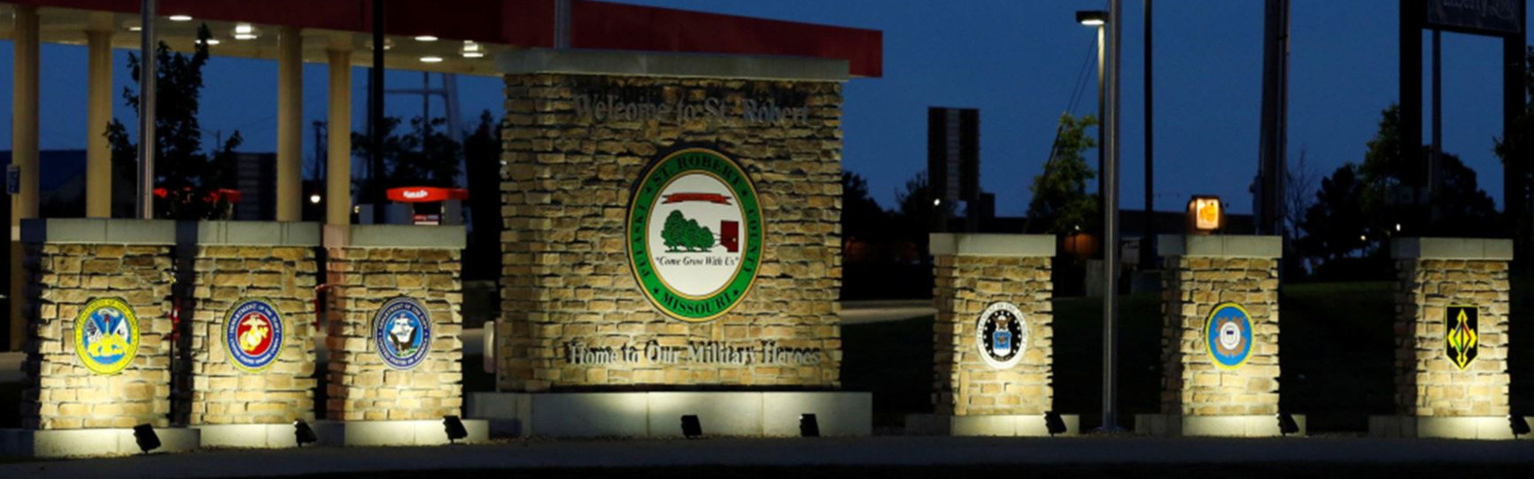 Picture of the St. Robert Welcome Sign
