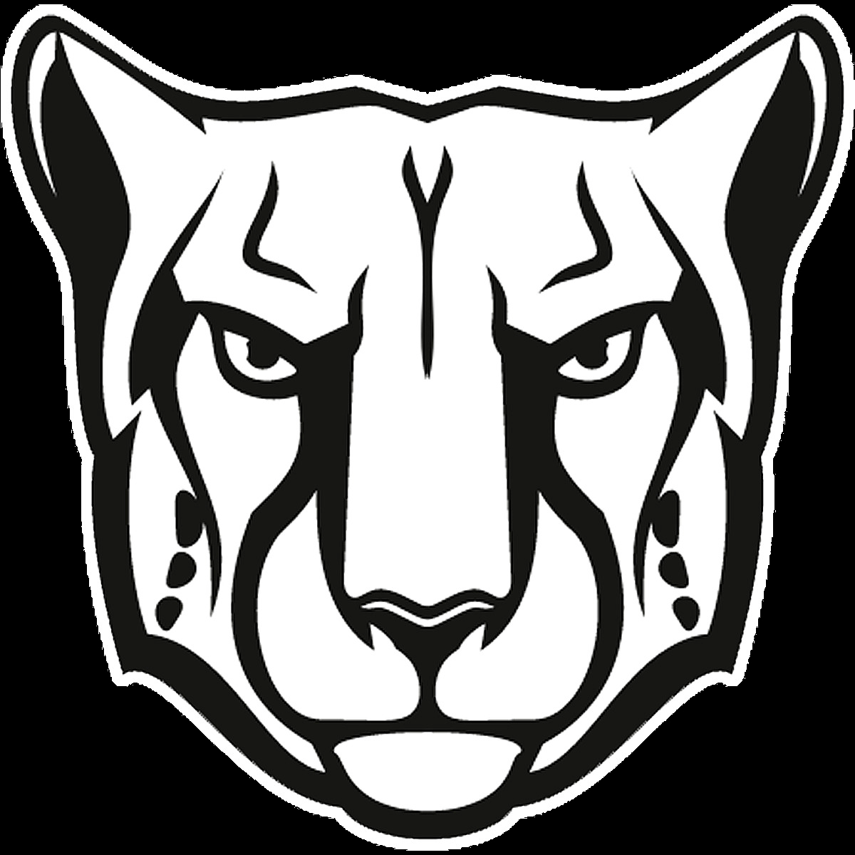 Graphic of a panther face