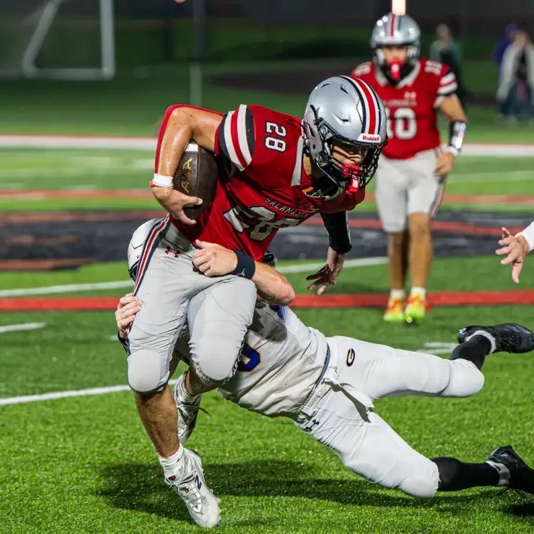 Football Player running with ball