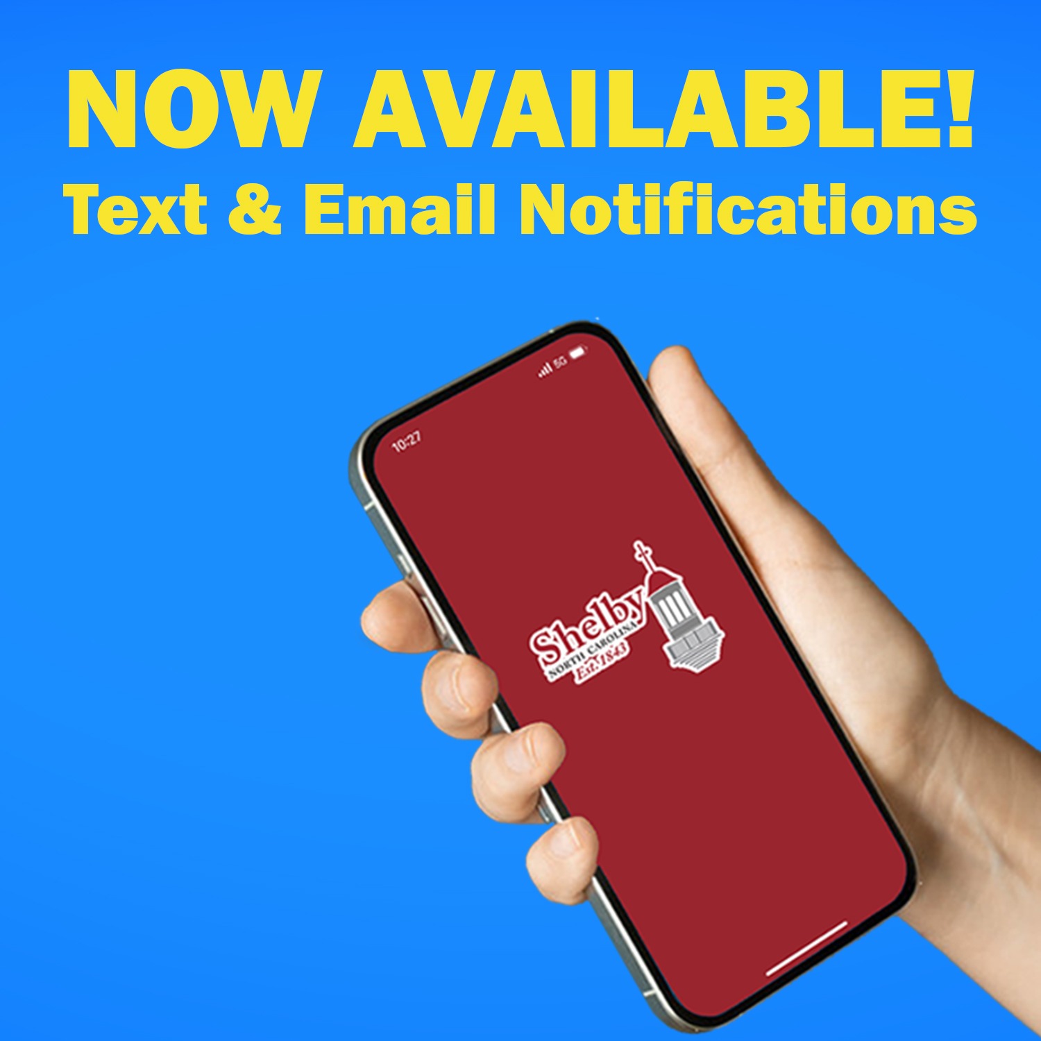 Now Available - Text and Email Notifications form the City of Shelby