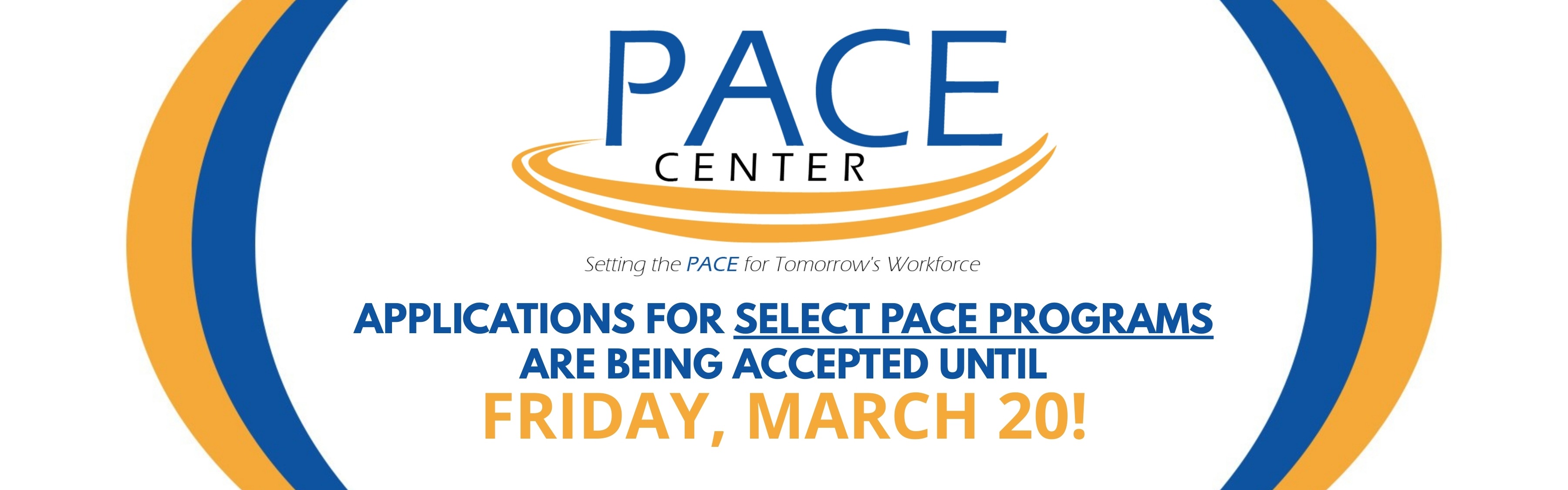 Applications for the 2026-2027 school year for select PACE programs are being accepted until Friday, March 20
