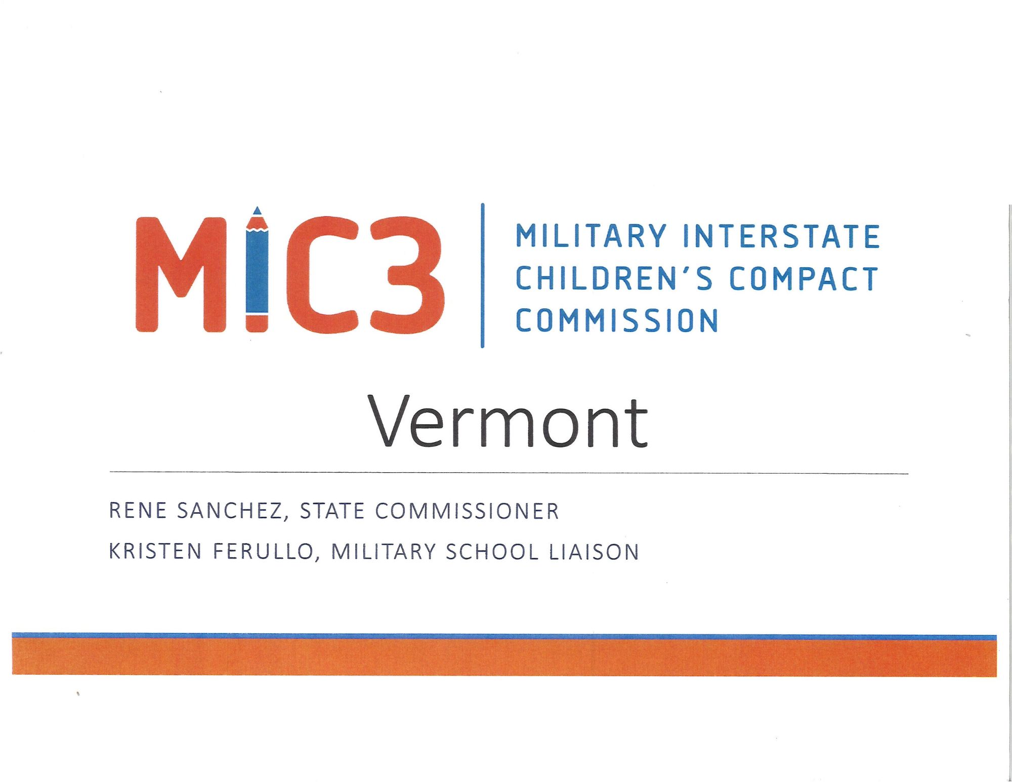 MILITARY INTERSTATE CHILDREN'S COMPACT COMMISSION