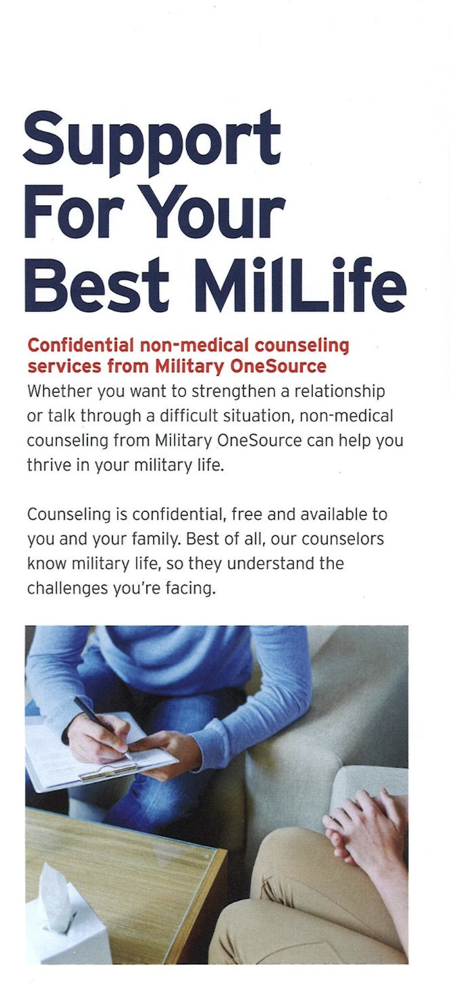 Confidential Non-Medical Counseling