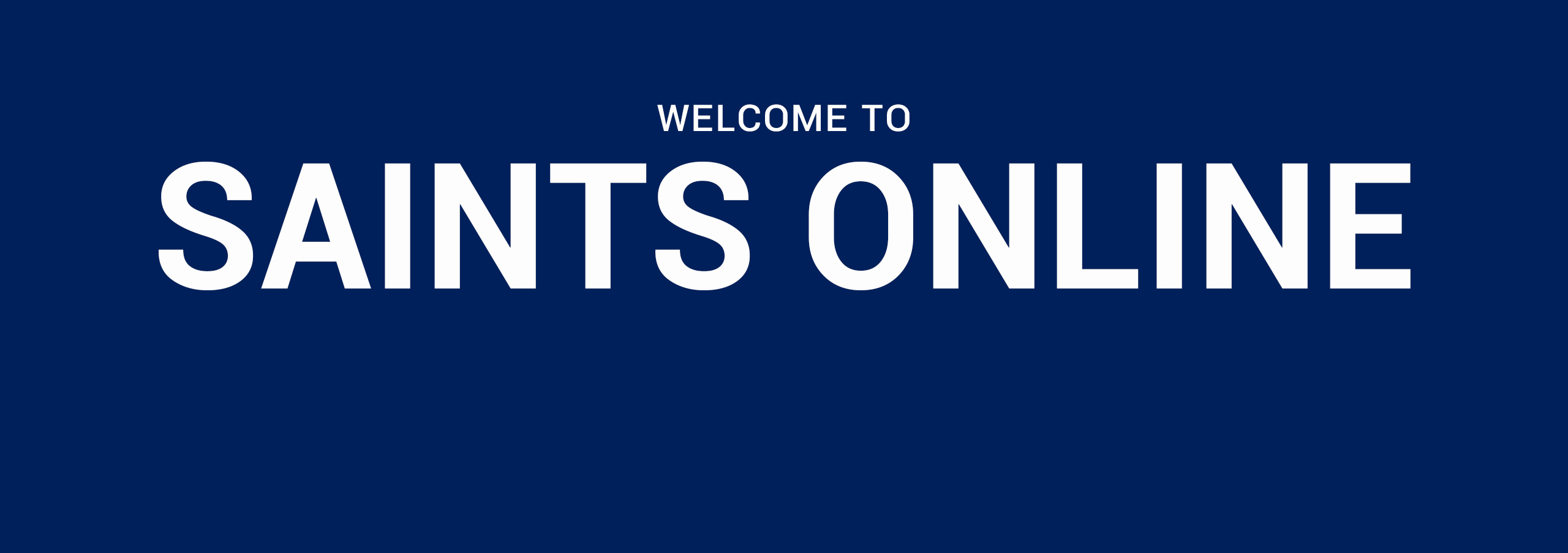 welcome to Saints Online