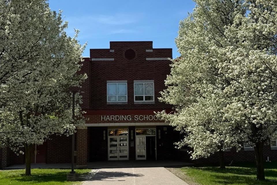 Harding Elementary School Building. 
