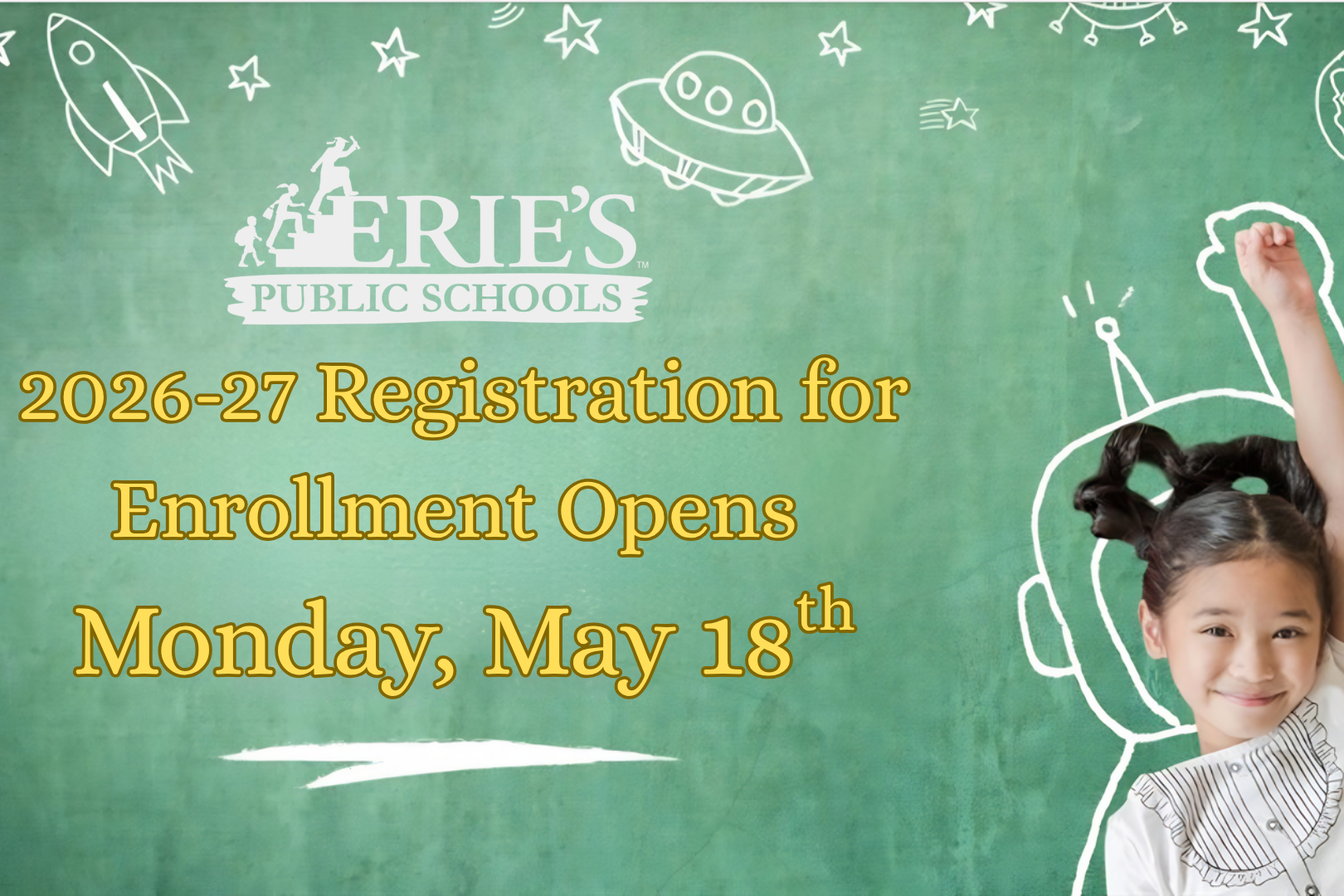 2026-27 Registration for Enrollment Opens Monday, May 18th. 