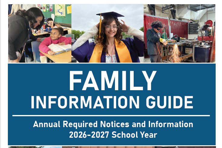 Cover of the 2026-2027 Family Information Guide
